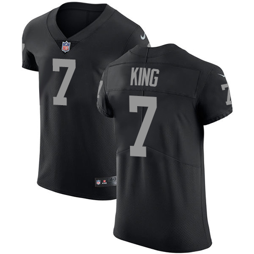 Nike Raiders #7 Marquette King Black Team Color Men's Stitched NFL Vapor Untouchable Elite Jersey